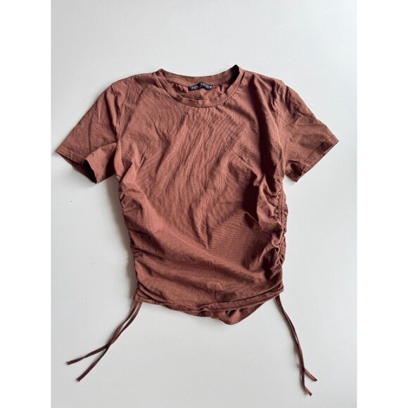 Lot of 4 ZARA Cotton Jersey T-Shirts Tops & Bodysuit, Size M - Picture 6 of 13